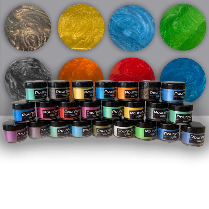 PourPoxy Metallic Pigment 24-teiliges Set main product photo