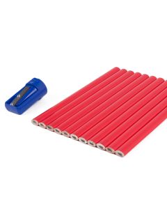 Set van 11 Timmermanspotloden voor de Bouw