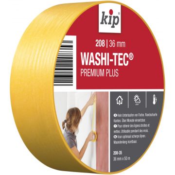 KIP Tape 208 WASHI-TEC� Goldkrepp�-36 mm