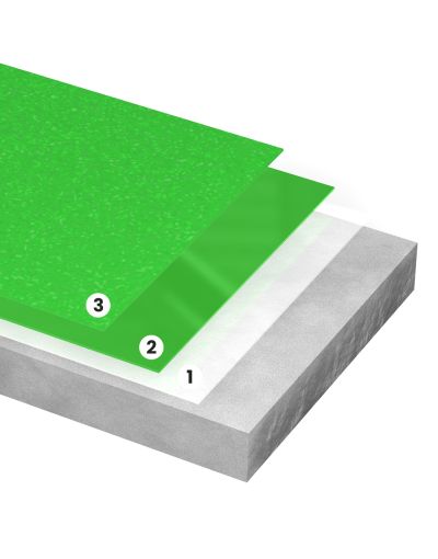 Epoxidharz 3-Schicht Anti-Rutsch Bodenbeschichtung