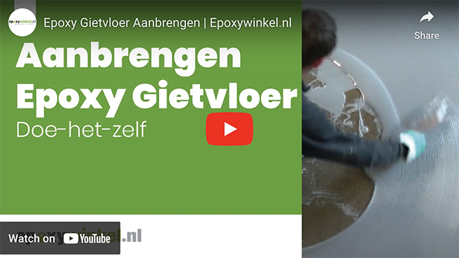 Aanbrengen Epoxy Gietvloer